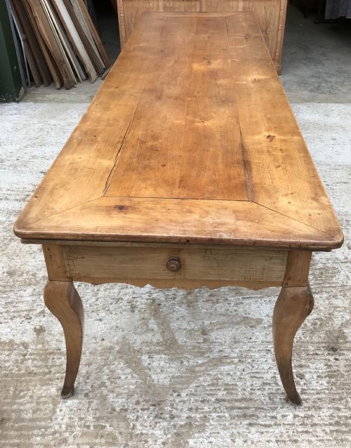 cherrywood farm house table - CATEGORY: ANTIQUE TABLES - DATED 1870