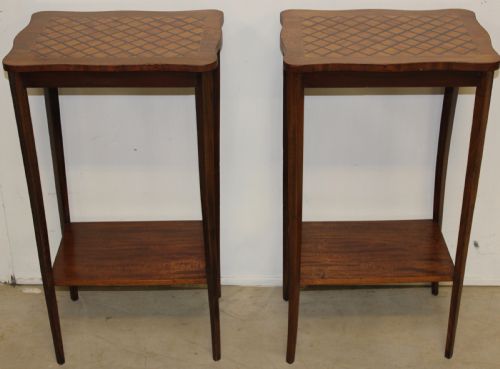 pair of lamp tables - CATEGORY: ANTIQUE TABLES - DATED 1910
