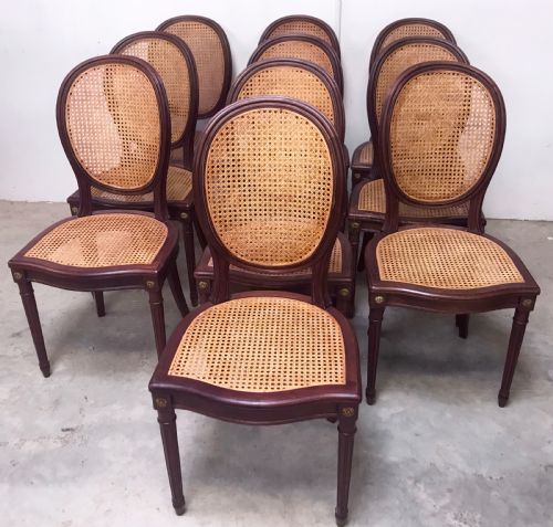 set of 10 dining chairs - CATEGORY: ANTIQUE CHAIRS - DATED 1900