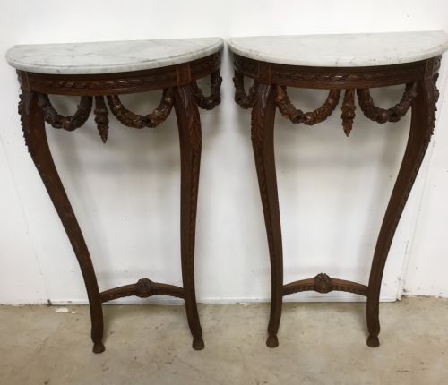 pair of console tables - CATEGORY: ANTIQUE TABLES - DATED 1910