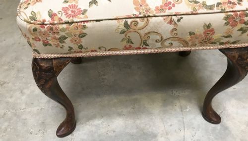 WING BACK ARMCHAIR AND NEAR MATCHING STOOL - ADDITIONAL PHOTO 6
