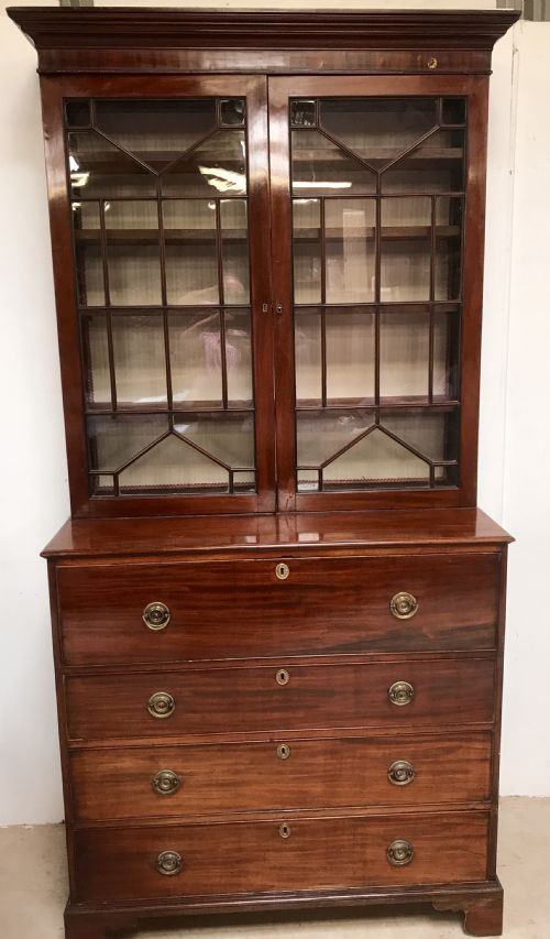 secrtaire bookcase - CATEGORY: ANTIQUE BOOKCASES - DATED GEORGIAN