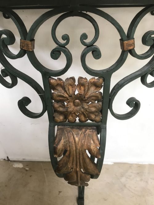 PAIR OF WALL MOUNTED CONSOLE TABLES - ADDITIONAL PHOTO 3