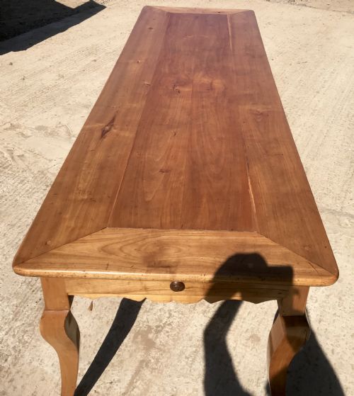 french farm house table in cherry dining table - CATEGORY: ANTIQUE TABLES - DATED 19TH CENTURY