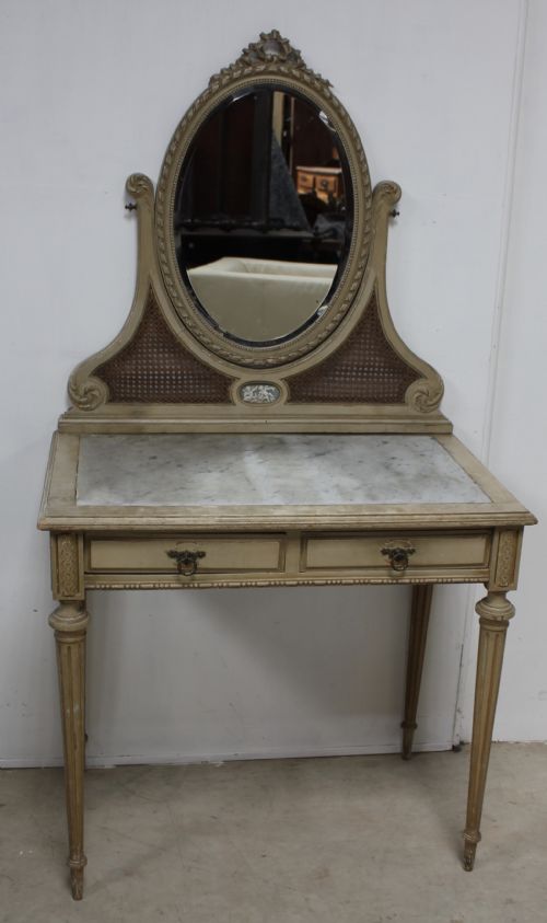 french painted dressing table - CATEGORY: ANTIQUE DRESSING TABLES - DATED 19TH CENTURY