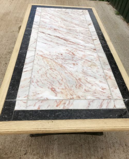 19 TH CENT MARBLE AND IRON TABLE - ADDITIONAL PHOTO 6