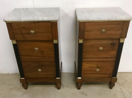 a pair of italian night stands - CATEGORY: ANTIQUE CABINETS - DATED 19TH CENTURY
