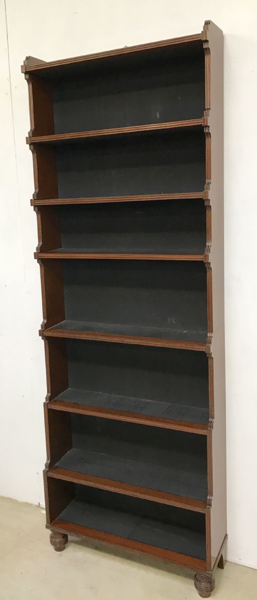 mahogany bookcase - CATEGORY: ANTIQUE BOOKCASES - DATED 1910