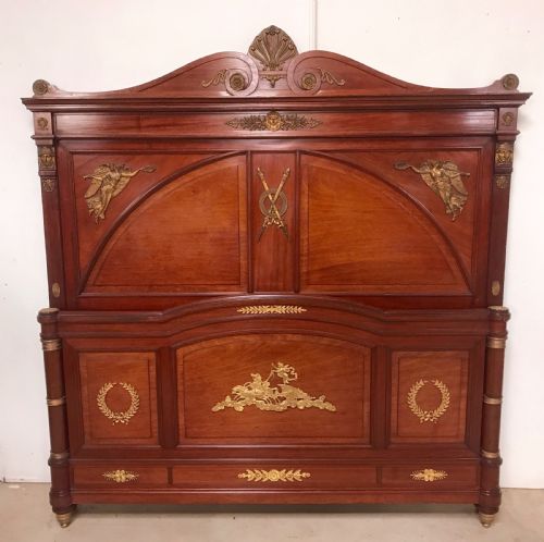 stunning empire bed king size - CATEGORY: ANTIQUE BEDS - DATED 19TH CENTURY