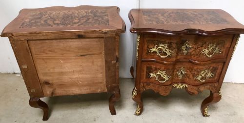 PAIR OF WALNUT COMMODES CHESTS - ADDITIONAL PHOTO 7