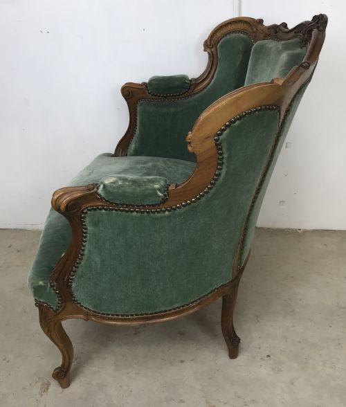 FRENCH WALNUT ARMCHAIR - ADDITIONAL PHOTO 4