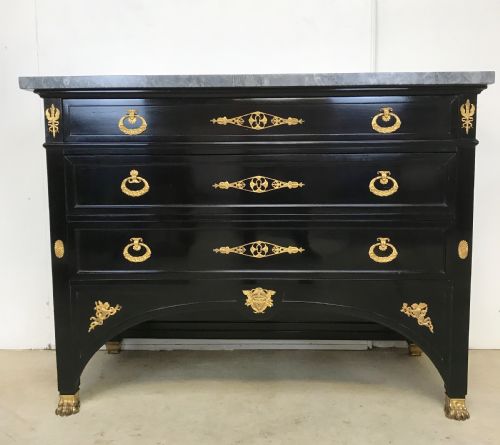 empire style commode - CATEGORY: ANTIQUE CHEST OF DRAWERS - DATED 19TH CENTURY