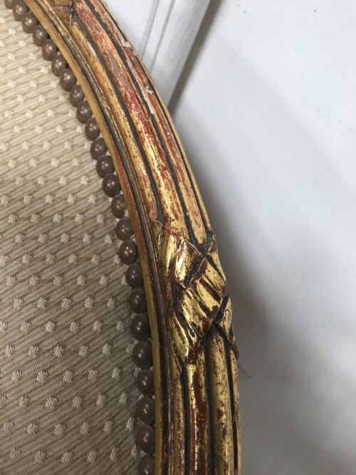 A PAIR OF FRENCH GILT ARMCHAIRS - ADDITIONAL PHOTO 3