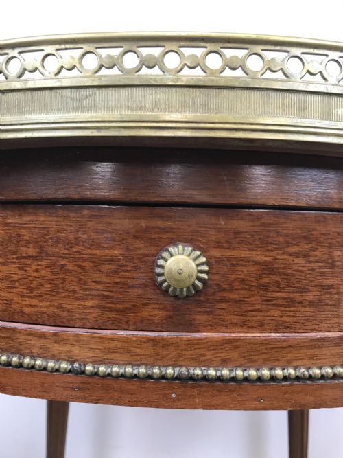 FRENCH MARBLE TOP TABLE - ADDITIONAL PHOTO 3