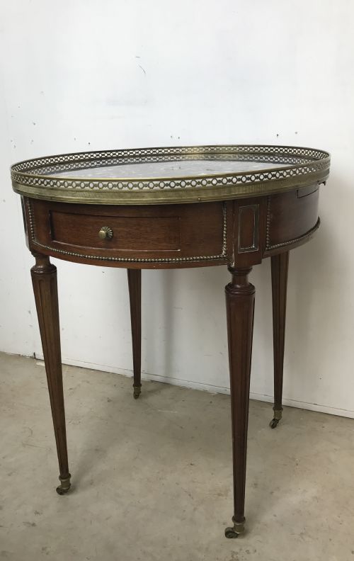 FRENCH MARBLE TOP TABLE - ADDITIONAL PHOTO 5
