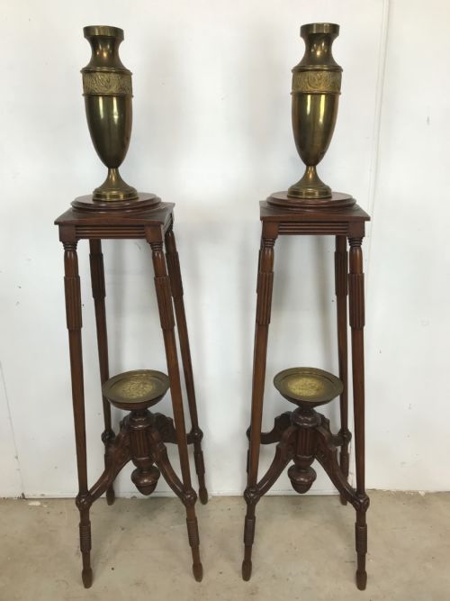 a pair of jardiniere stands - CATEGORY: ANTIQUE MISCELLANEOUS - DATED 1920