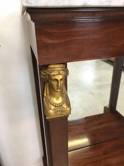 A PAIR OF EMPIRE CONSOLE TABLES - ADDITIONAL PHOTO 2