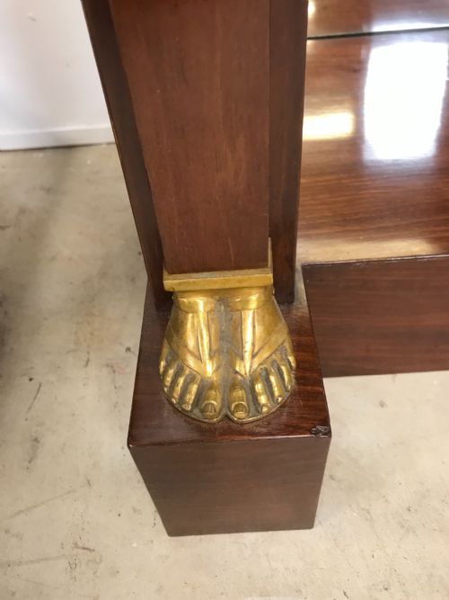 A PAIR OF EMPIRE CONSOLE TABLES - ADDITIONAL PHOTO 4