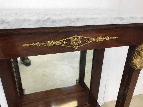 A PAIR OF EMPIRE CONSOLE TABLES - ADDITIONAL PHOTO 5