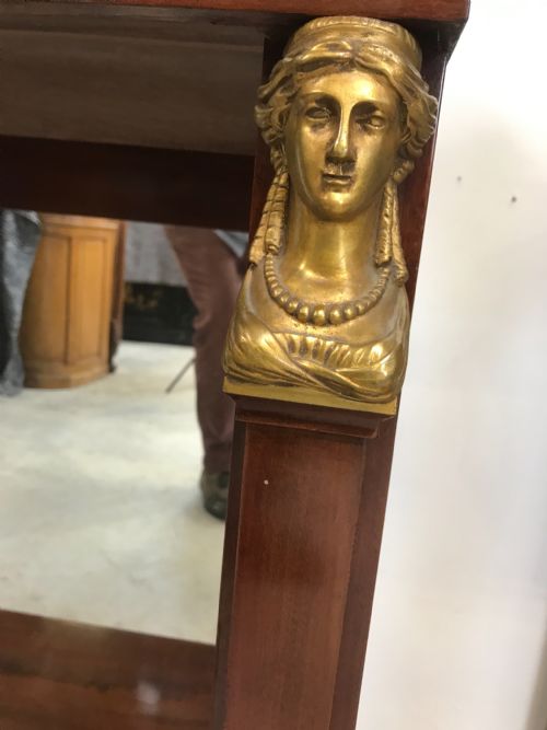 A PAIR OF EMPIRE CONSOLE TABLES - ADDITIONAL PHOTO 8