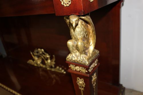 PAIR OF LARGE EMPIRE CONSOLE TABLES - ADDITIONAL PHOTO 3