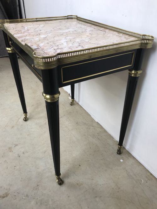 EMPIRE STYLE MARBLE TOP TABLE - ADDITIONAL PHOTO 1