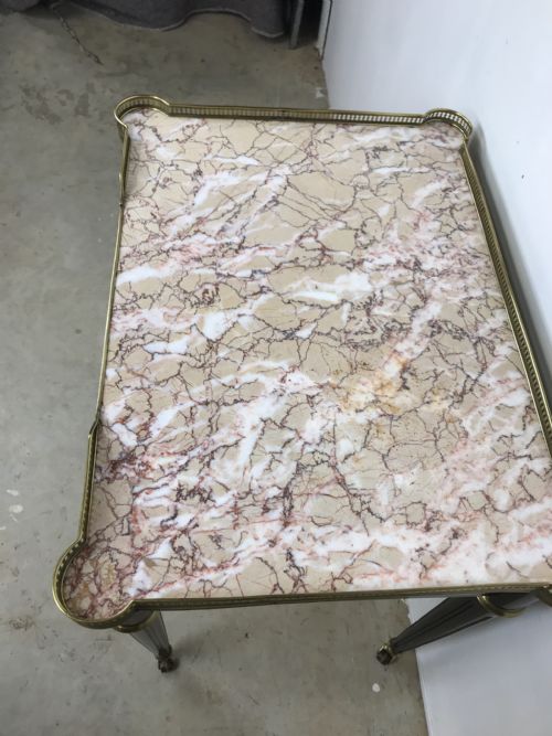 EMPIRE STYLE MARBLE TOP TABLE - ADDITIONAL PHOTO 2