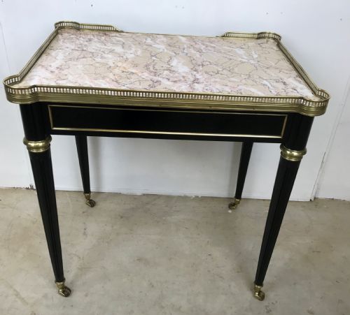 EMPIRE STYLE MARBLE TOP TABLE - ADDITIONAL PHOTO 3