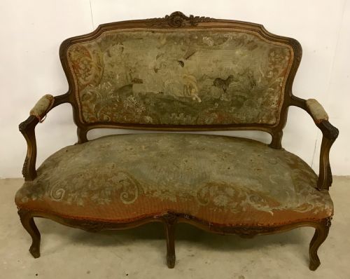 french tapestry sofa - CATEGORY: ANTIQUE SOFAS - DATED 1900