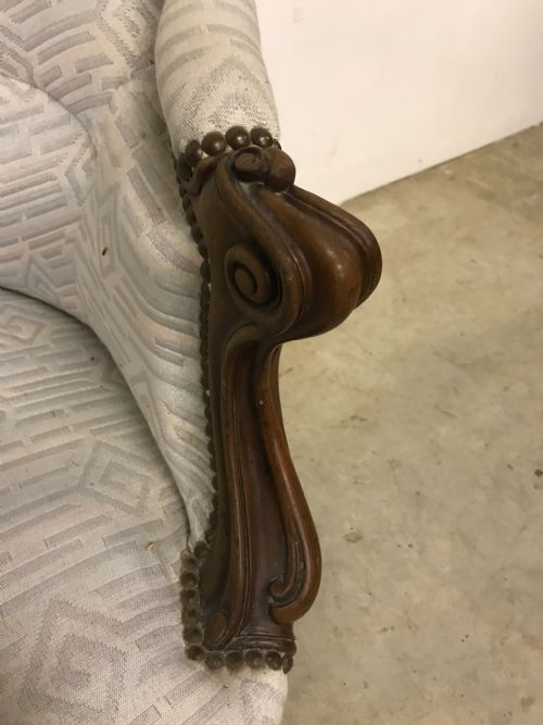 DOUBLE SPOON BACK SOFA IN MAHOGANY A - ADDITIONAL PHOTO 2