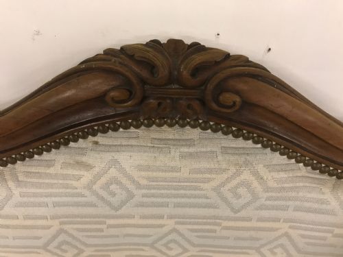DOUBLE SPOON BACK SOFA IN MAHOGANY A - ADDITIONAL PHOTO 3