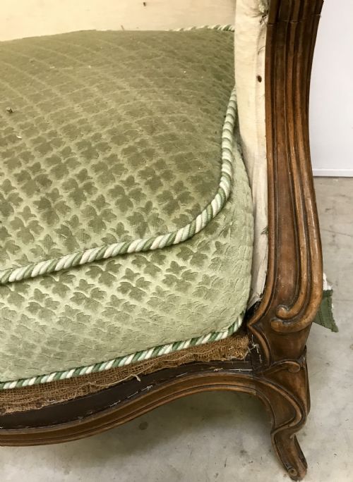 PAIR OF WALNUT WING BACK ARMCHAIRS - ADDITIONAL PHOTO 1