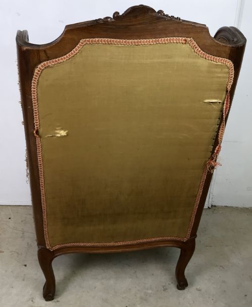 FRENCH TAPESTRY WINGBACK ARMCHAIR - ADDITIONAL PHOTO 9