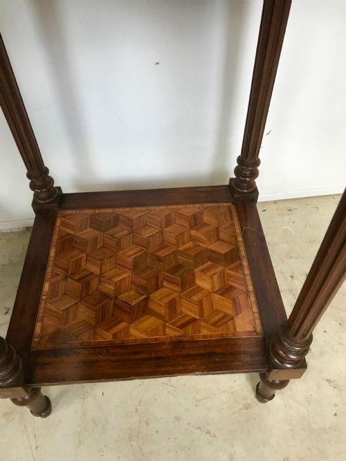 PAIR OF FRENCH ORMOLU MOUNTED NIGHTSTANDS - ADDITIONAL PHOTO 2