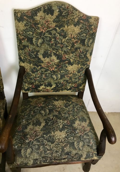 PAIR OF LEG OF MUTTON ARMCHAIRS - ADDITIONAL PHOTO 1