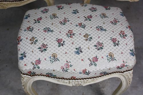 PAIR OF ARMCHAIRS WITH MATCHING STOOL - ADDITIONAL PHOTO 3