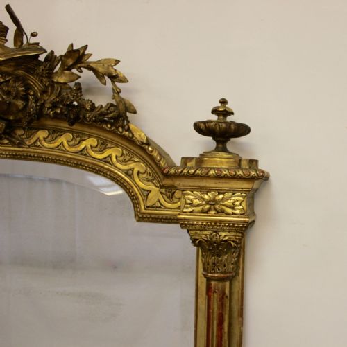 FRENCH GILT MIRROR - ADDITIONAL PHOTO 1