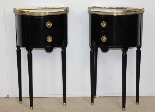 ebonised pair of nightstands - CATEGORY: ANTIQUE CABINETS - DATED 1920