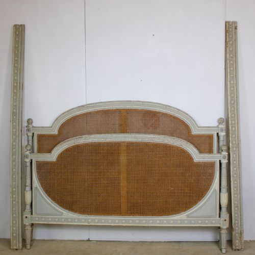 king size cane bed - CATEGORY: ANTIQUE BEDS - DATED 1880