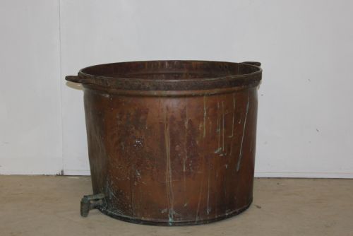 copper log bin - CATEGORY: ANTIQUE METAL - DATED 1900