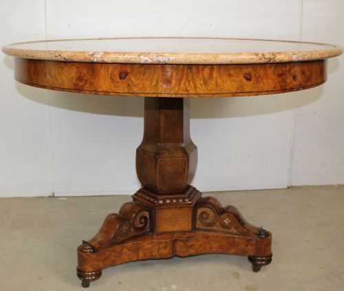 MARBLE TOP GUERIDON - ADDITIONAL PHOTO 1