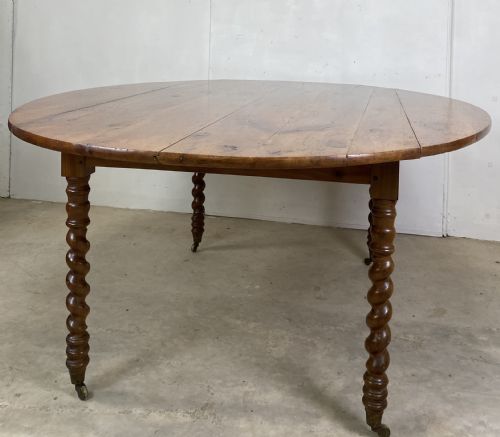 RARE FRUIT WOOD DINING TABLE - ADDITIONAL PHOTO 4