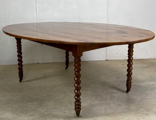 RARE FRUIT WOOD DINING TABLE - ADDITIONAL PHOTO 9