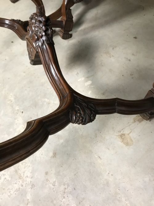 PAIR OF 19 TH CENT WALNUT ARMCHAIRS WITH TAPESTRY - ADDITIONAL PHOTO 11
