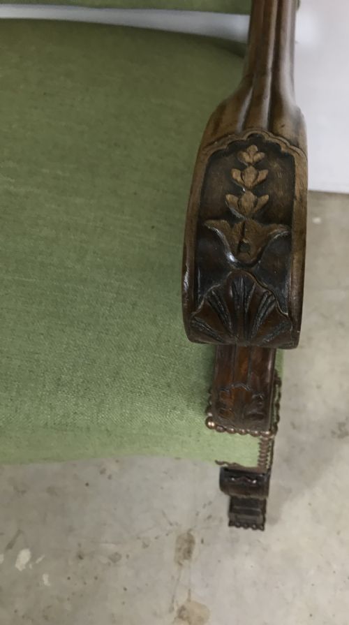 FRENCH WALNUT SOFA - ADDITIONAL PHOTO 4