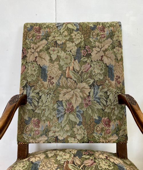 PAIR OF FRENCH WALNUT ARMCHAIRS - ADDITIONAL PHOTO 5