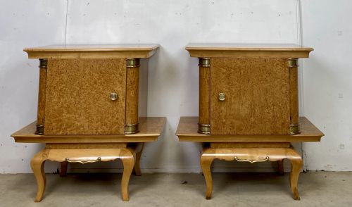 pair of art deco nightstands - CATEGORY: ANTIQUE CUPBOARDS - DATED 1920