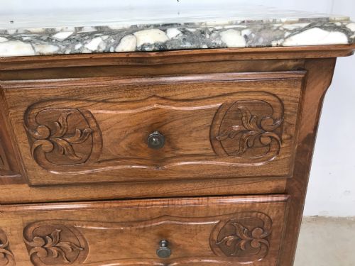 FRENCH WALNUT COMMODE - ADDITIONAL PHOTO 5