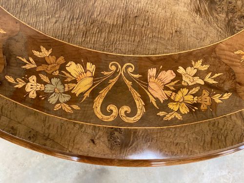 ANTIQUE INLAID CENTRE TABLE - ADDITIONAL PHOTO 11