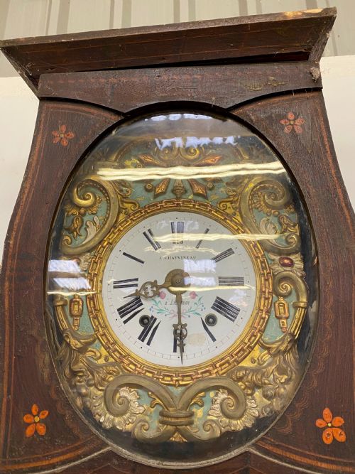 FRENCH BANJO CASED GRANDFATHER CLOCK - ADDITIONAL PHOTO 1